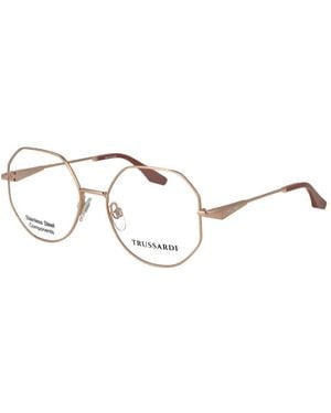 Trussardi Rose Gold Stainless Steel Glasses (frames) - Metallic