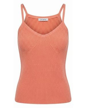 Malo Pink Wool Tank