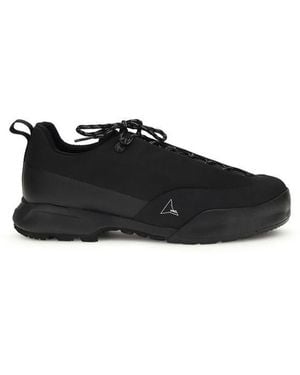 ROA Black Nylon Athletic Sneakers