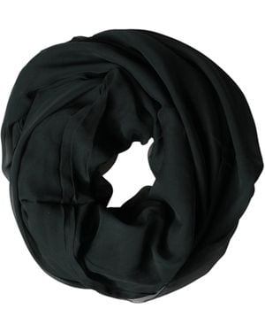 Dolce & Gabbana Stole Silk Neck Wrap Shawl Scarf - Black