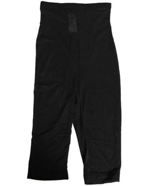 Dolce & Gabbana Black High Waist Tight Midi Trouser Underwear
