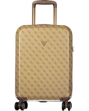 Guess Beige Plastic Luggage And Travel - Natural