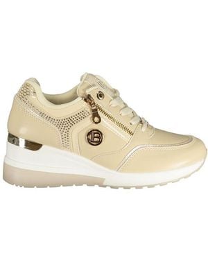 Laura Biagiotti Beige Polyester Athletic Trainers - Natural