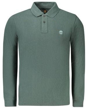 Timberland Green Cotton Men Polo Shirt