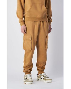 Champion Brown Cotton Joggers (workout Pants) - Multicolour