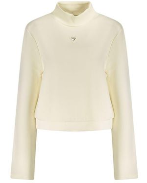 Guess Bianco Polyester Donna Sweatshirt - Natural