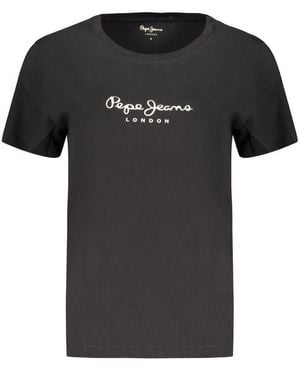 Pepe Jeans Black Cotton 's Tshirt