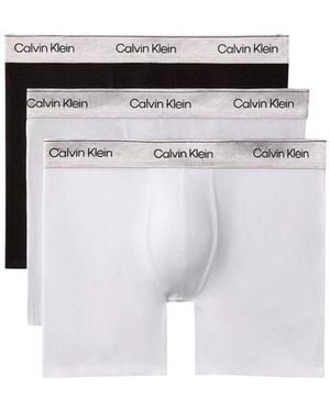 Calvin Klein Bicolor Cotton Boxers - White