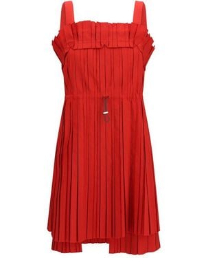Fendi Multicolour Polyester Cocktail Dress - Red