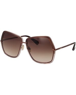 Max Mara Bronze Metal Sunglasses - Brown