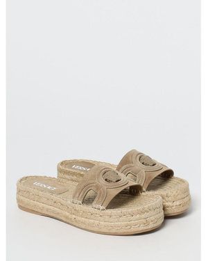 Versace Beige Jute Espadrilles - White
