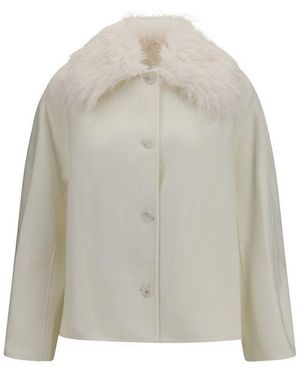 Loulou de Saison Wool Oves Aries Full-Length Jacket - Grey