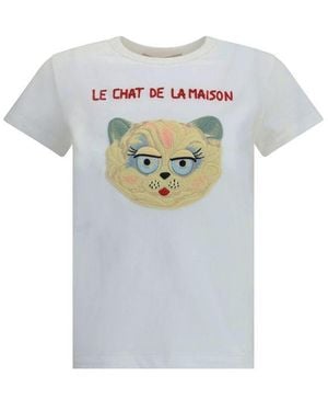 Valentino T-shirt | Embroideries | Cotton Jersey - M - White