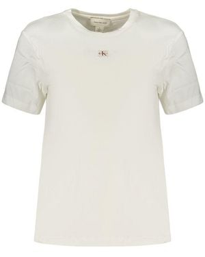 Calvin Klein Bianco Cotton S T - White