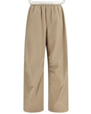 Alexander Wang Cotton Casual Trousers - Natural