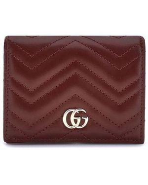 Gucci GG Marmont Card Holder - Purple