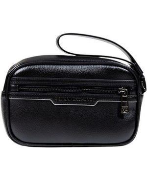 ARMANI EXCHANGE Black Polyester Clutch Bag