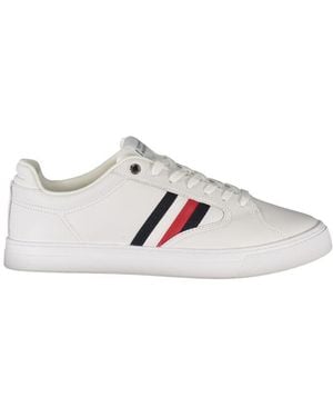 Tommy Hilfiger Lowtop Stripe Trainers - White