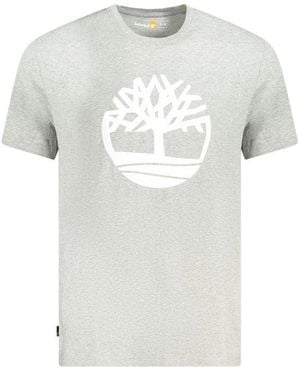 Timberland Grigio Cotton T-Shirt - White