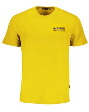 Napapijri Giallo Organic Cotton Men T - Yellow