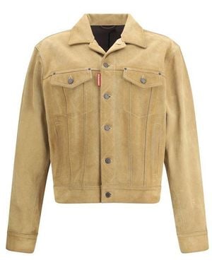 DSquared² Suede Jacket - Natural