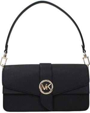 Michael Kors Black Leather Shoulder Bag