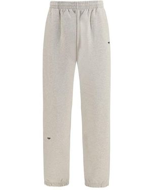 Represent Beige Cotton Casual Pants - Gray