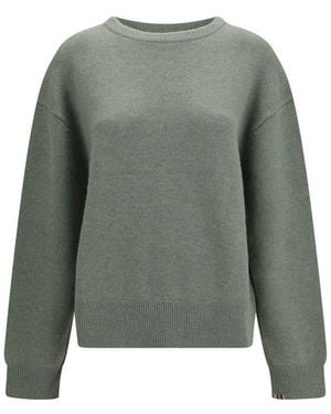 Extreme Cashmere Bicolour Cashmere Jumper - Green