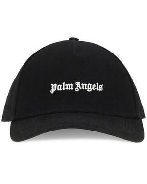 Palm Angels Black Cotton Cap (baseball Hat)