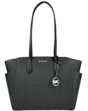 Michael Kors Marilyn Medium Signature Tote Bag Purse - Black