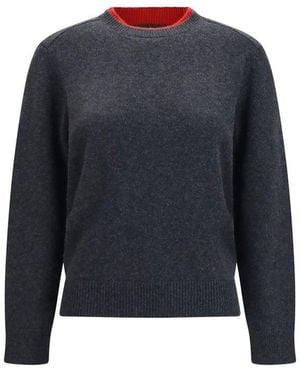 Loulou de Saison Grey Cashmere Jumper - Blue