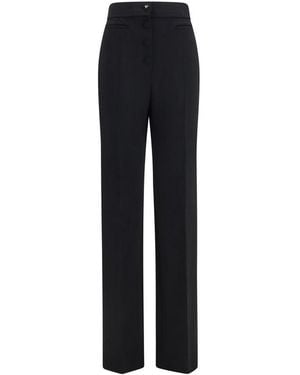 Valentino Garavani Black Wool Oves Aries Flared Trousers