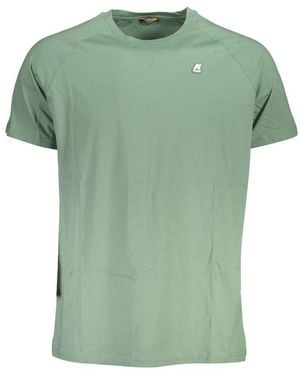 K-Way Verde Cotton Men's T-shirt - S - Green