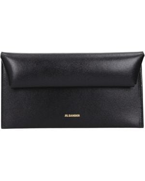 Jil Sander Black Leather Wallet