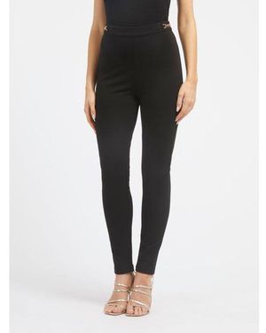 Guess Black Viscose Casual Trousers