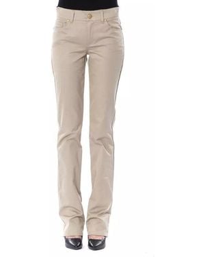 Byblos Elegant Cotton Pants - Natural