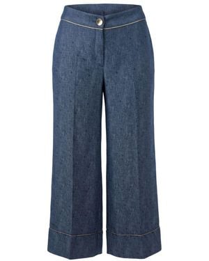 Trussardi Blue Viscose Pants