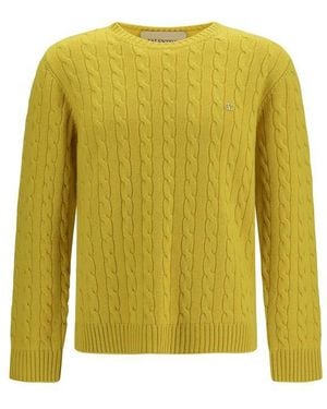 Valentino Garavani Bicolour Cashmere Jumper - Yellow