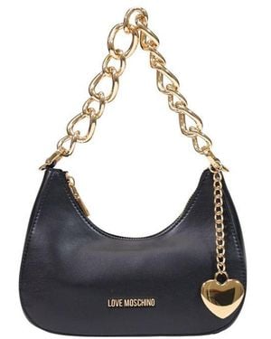 Love Moschino Black Polyester Handbag - Blue