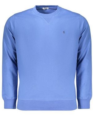 COVERI MOVING Blue Cotton Men's Sweatshirt
