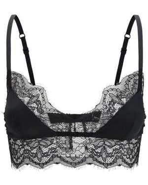 Dolce & Gabbana Black Silk Bra