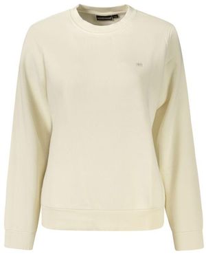 Napapijri White Cotton 's Sweatshirt - Natural