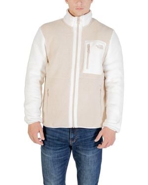 The North Face Beige Polyester Sweatshirt - White