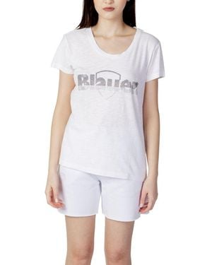 Blauer White Cotton Tops & T