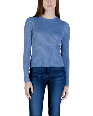 Jacqueline De Yong Viscose Sweatshirt - Blue