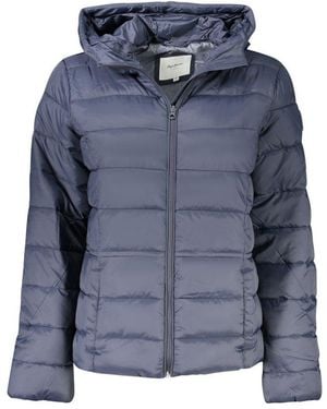 Pepe Jeans Blue Polyamide Jackets & Coat