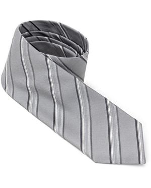 Jil Sander Black Silk Tie - Grey