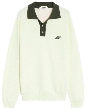 Autry Cotton Polo Shirt - White