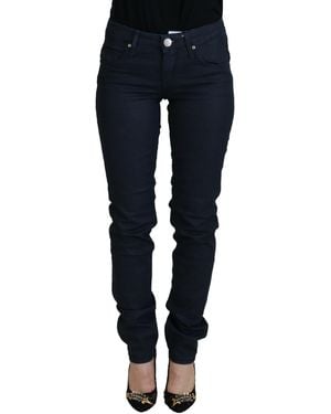 Acht Chic Low Waist Skinny Denim Extravaganza - Blue