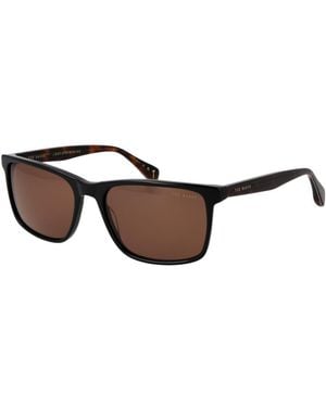 Ted Baker Black Acetate Sunglasses - Brown